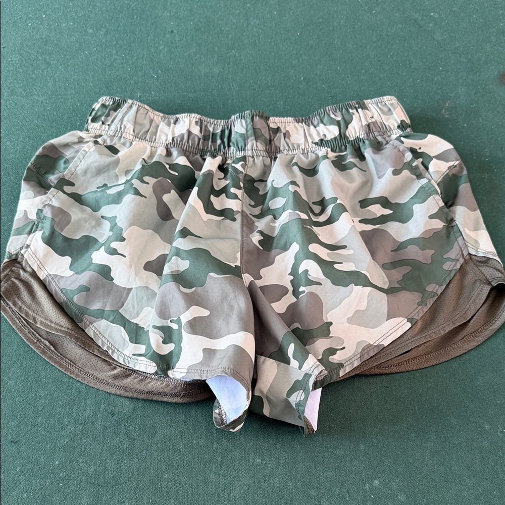 Athletic Works Camouflage Women's Athletic Shorts.  CAJA. # 4
